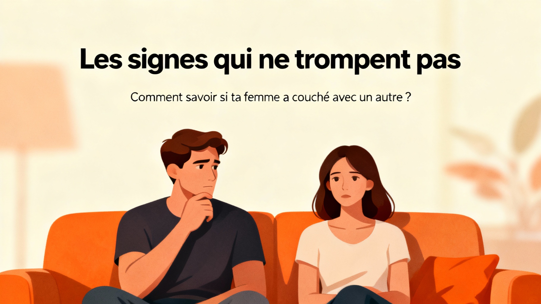 Comment savoir si ta femme a couché avec un autre ? 1 Les signes qui ne trompent pas