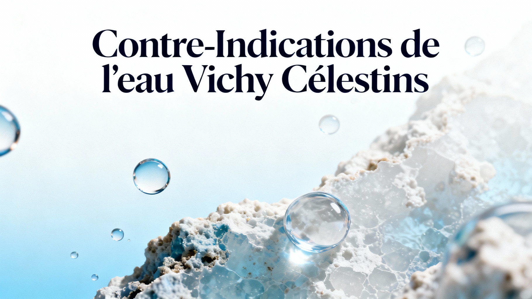 Eau vichy célestins : toutes les contre-indications à connaître 1 Contre-indications de l'eau Vichy Célestins