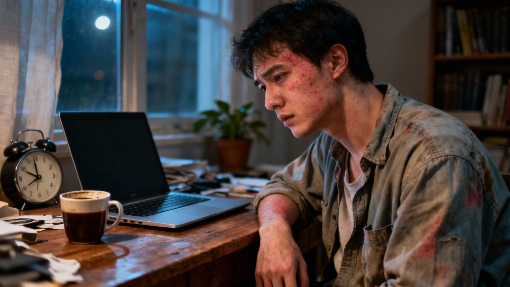 Maladies de peau dues au stress : causes et solutions