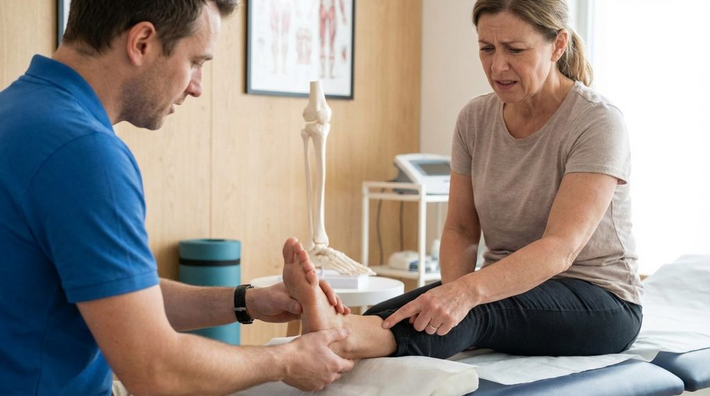 Douleur sur le côté extérieur du pied : nerf sural en cause ?