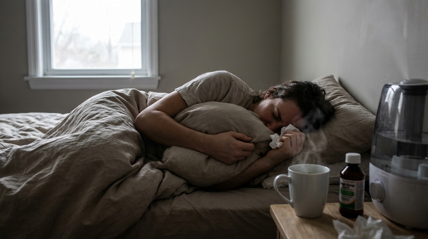 Impossible de dormir tellement je tousse : que faire ?