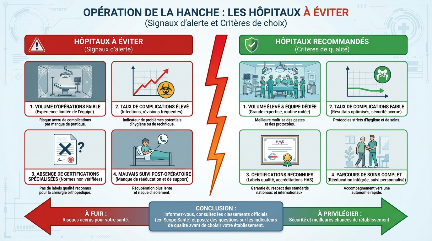 Critères pour choisir un hôpital