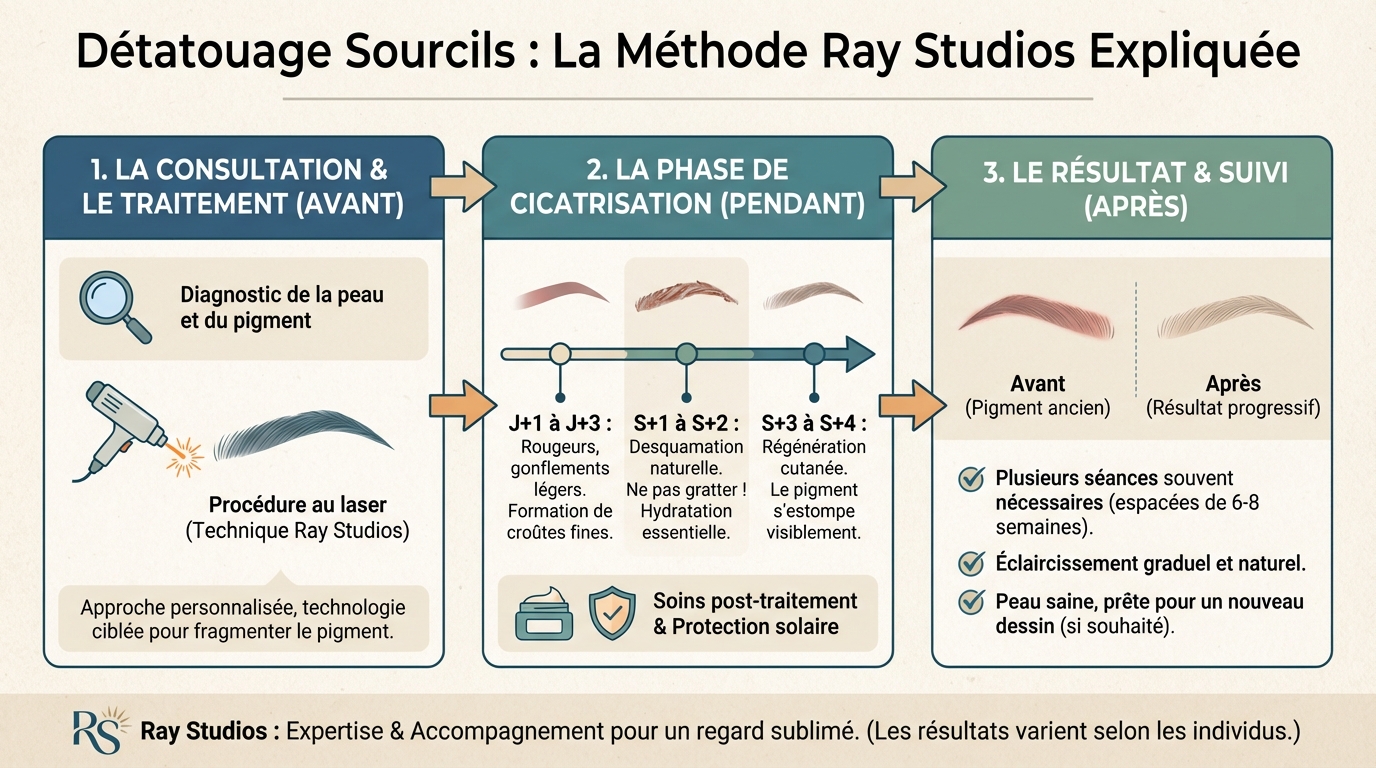 La méthode de détatouage chez Ray Studios
