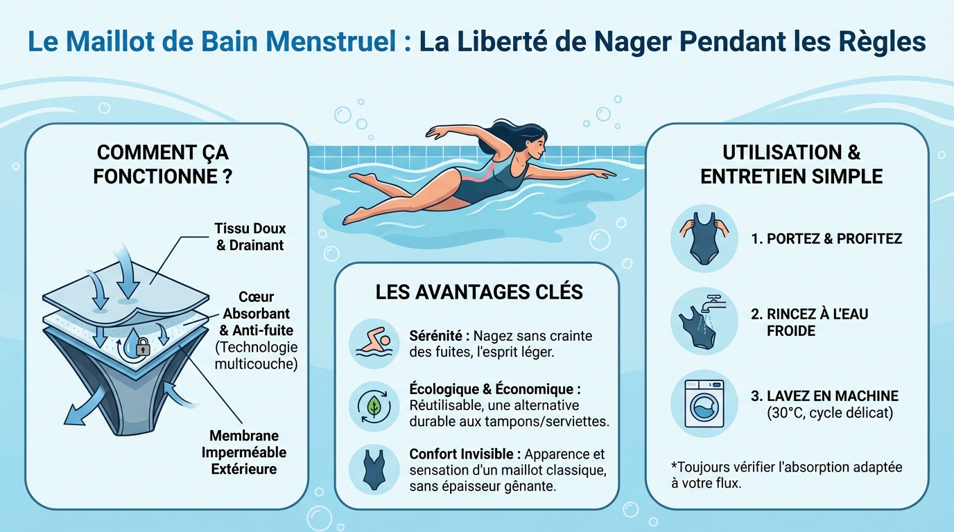 Comment choisir son maillot de bain menstruel ?