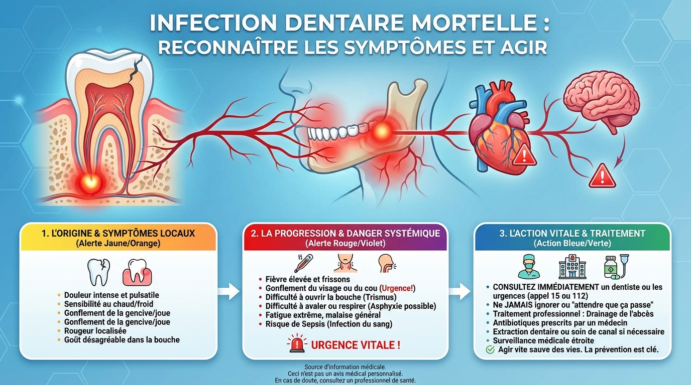Infection dentaire mortelle : reconnaître les symptômes et agir 1 Causes et facteurs de risque