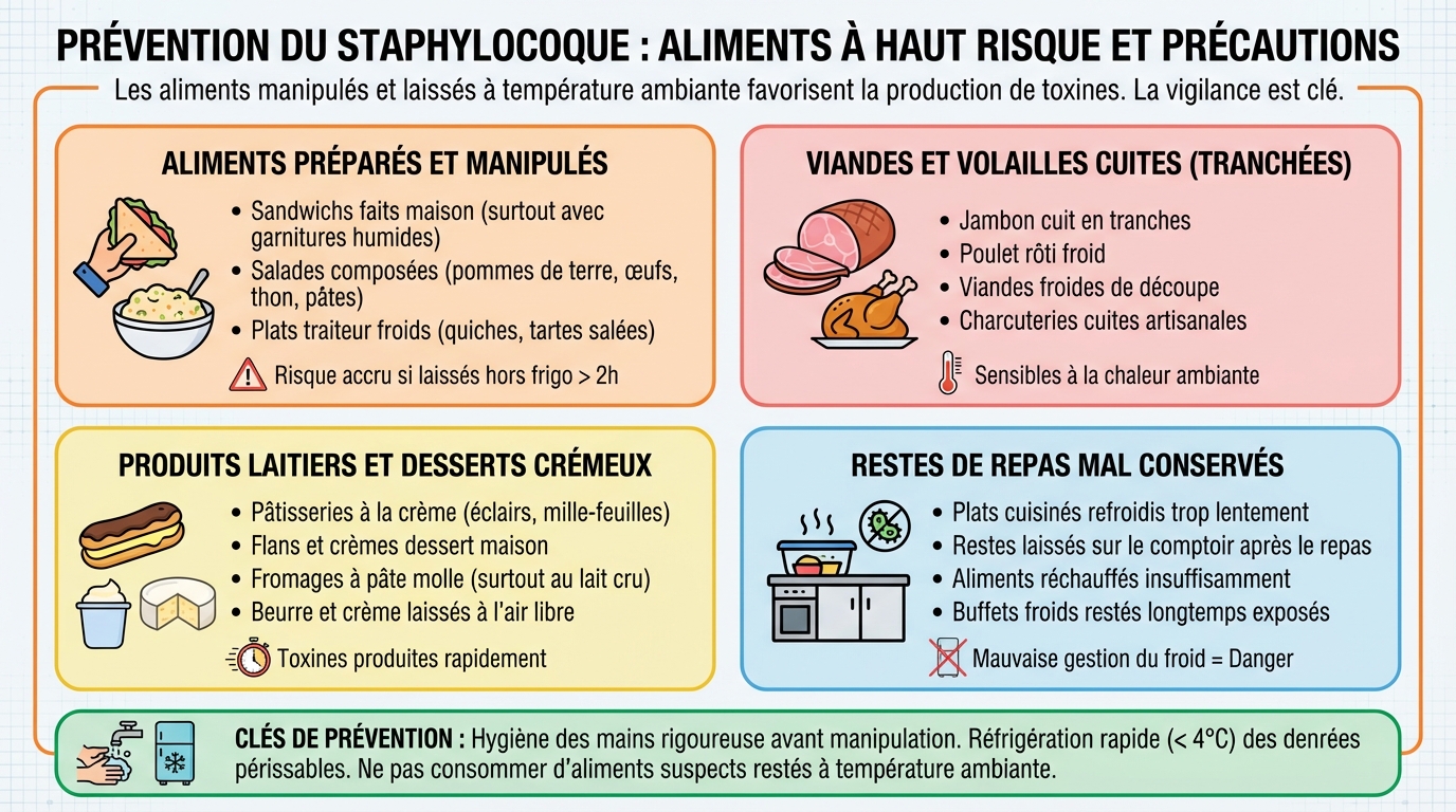 Les aliments à éviter pour prévenir le staphylocoque 1 Aliments à éviter
