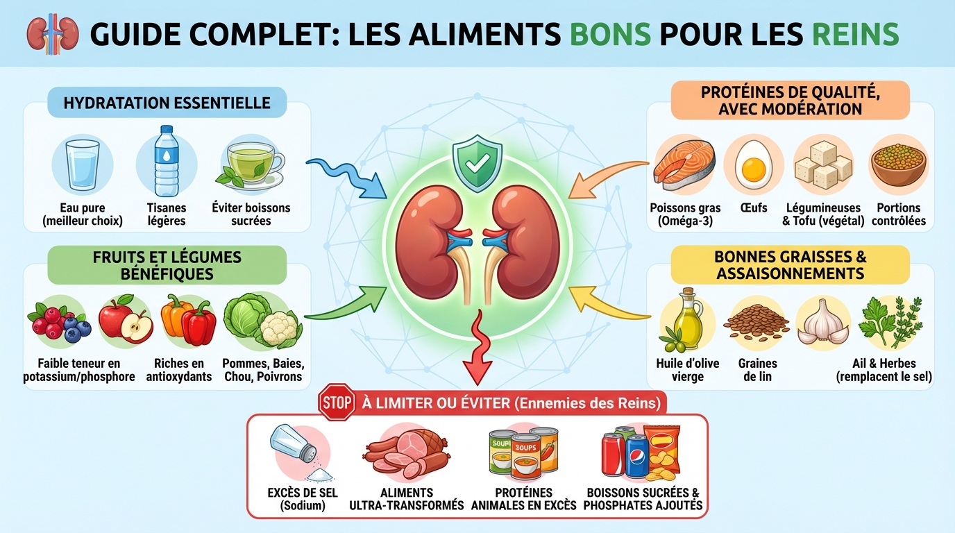 Les meilleurs aliments pour la santé rénale