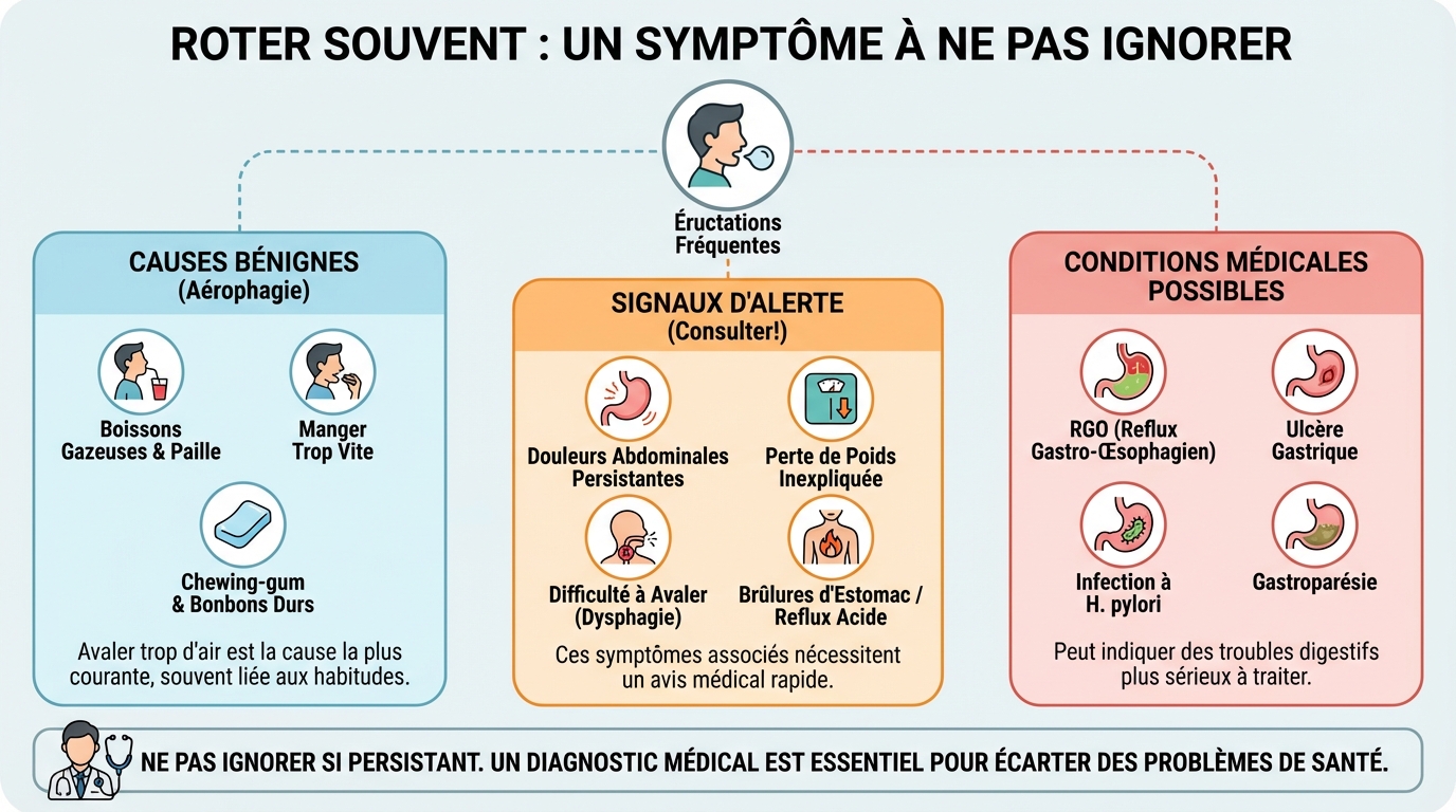 Roter souvent : un symptôme à ne pas ignorer 1 Quand consulter un médecin