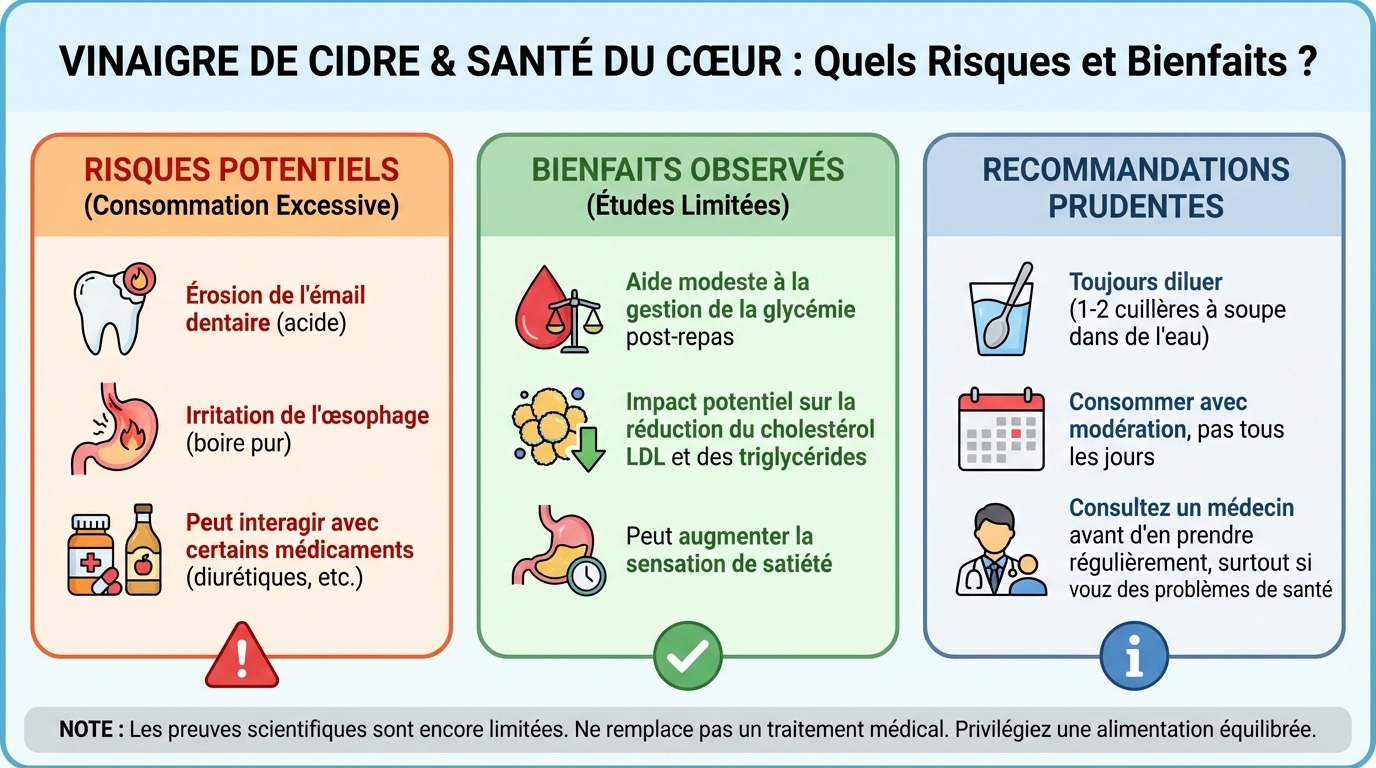 Vinaigre de cidre : est-il dangereux pour le cœur ? 1 Les dangers potentiels pour le cœur