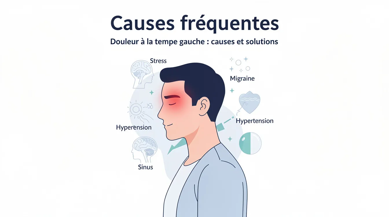 Douleur à la tempe gauche : causes et solutions 1 Causes fréquentes