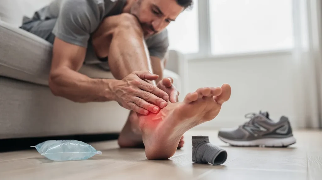 Douleur au talon gauche : signification et solutions