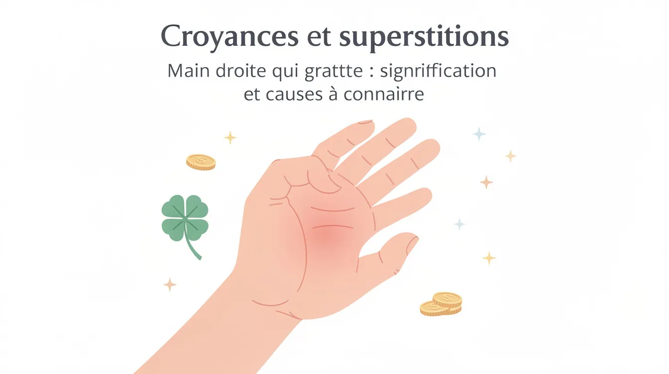 Main droite qui gratte : signification et causes à connaître 1 Croyances et superstitions
