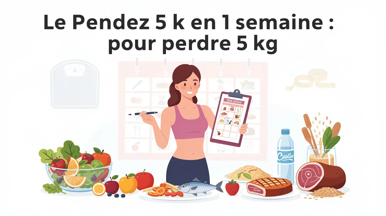 Le menu détaillé pour perdre 5 kg