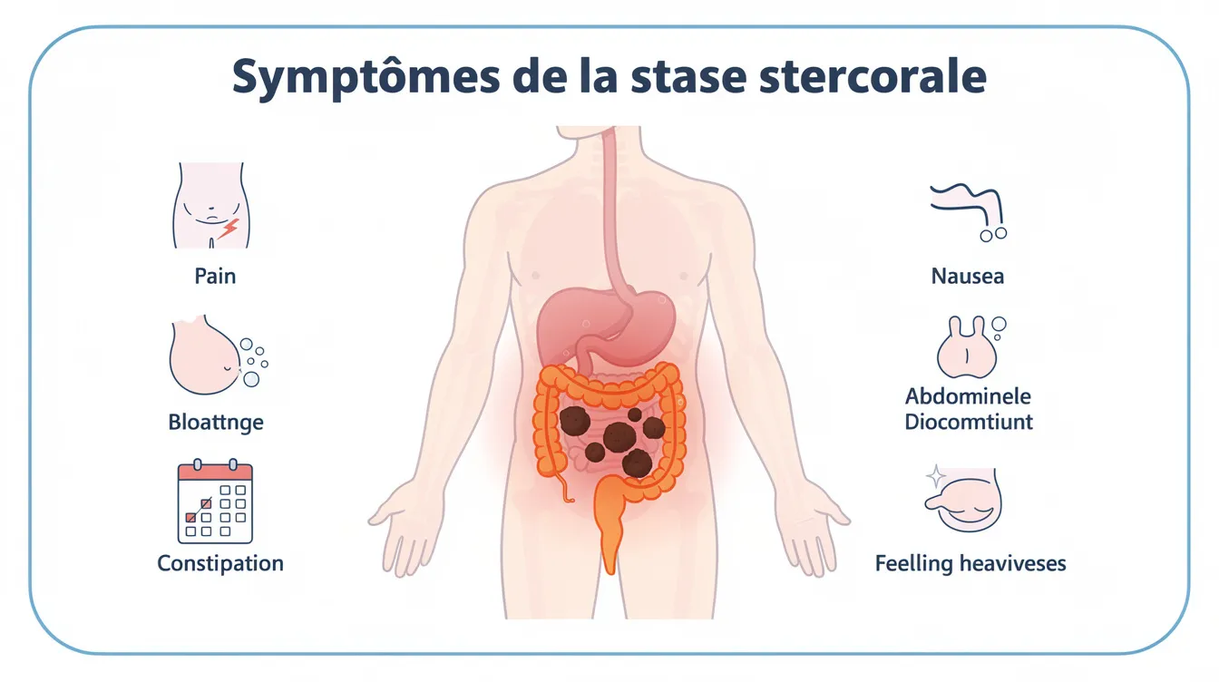 Symptômes de la stase stercorale